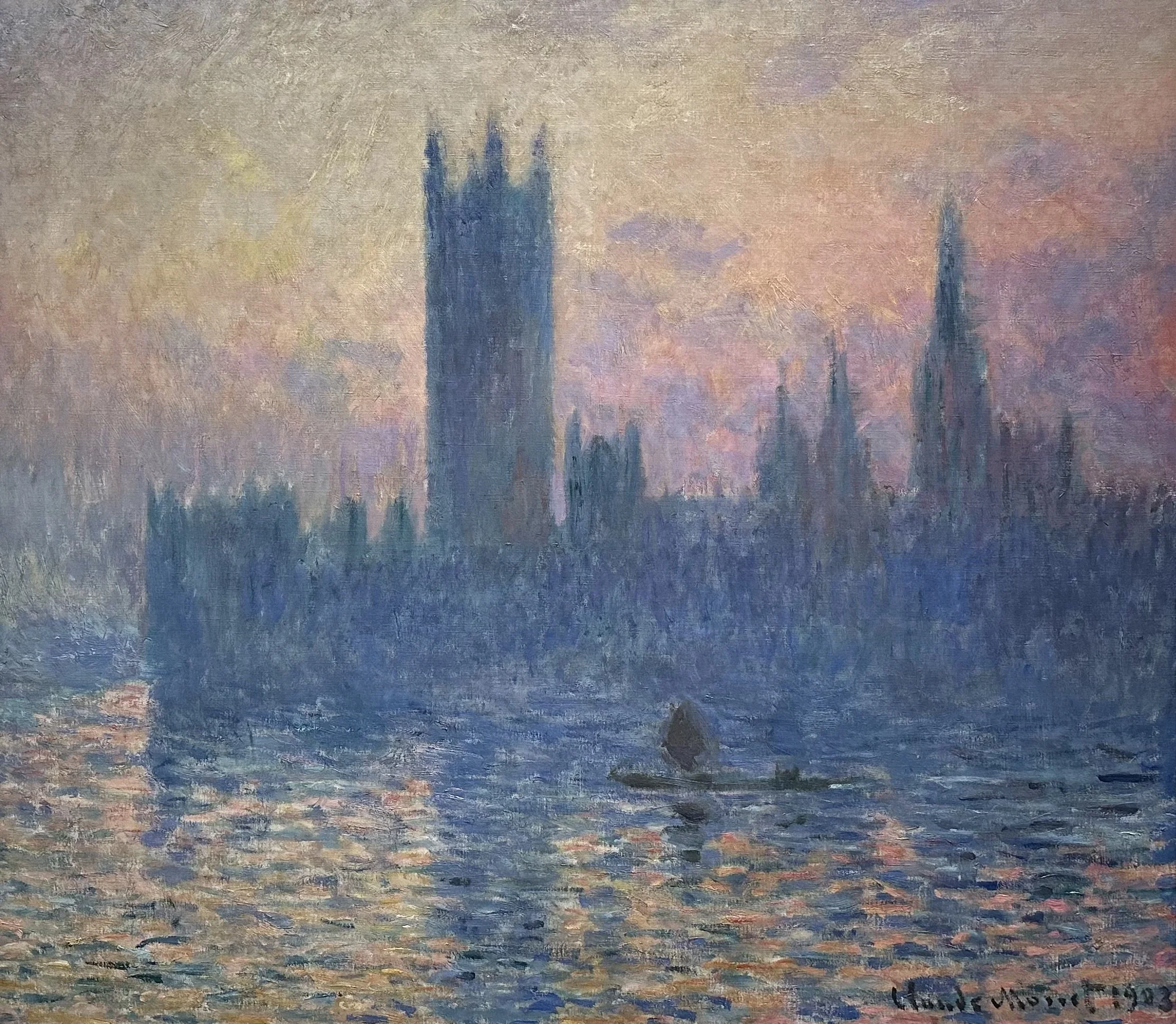 1903 The Houses of Parliament- Sunrise by Claude Monet