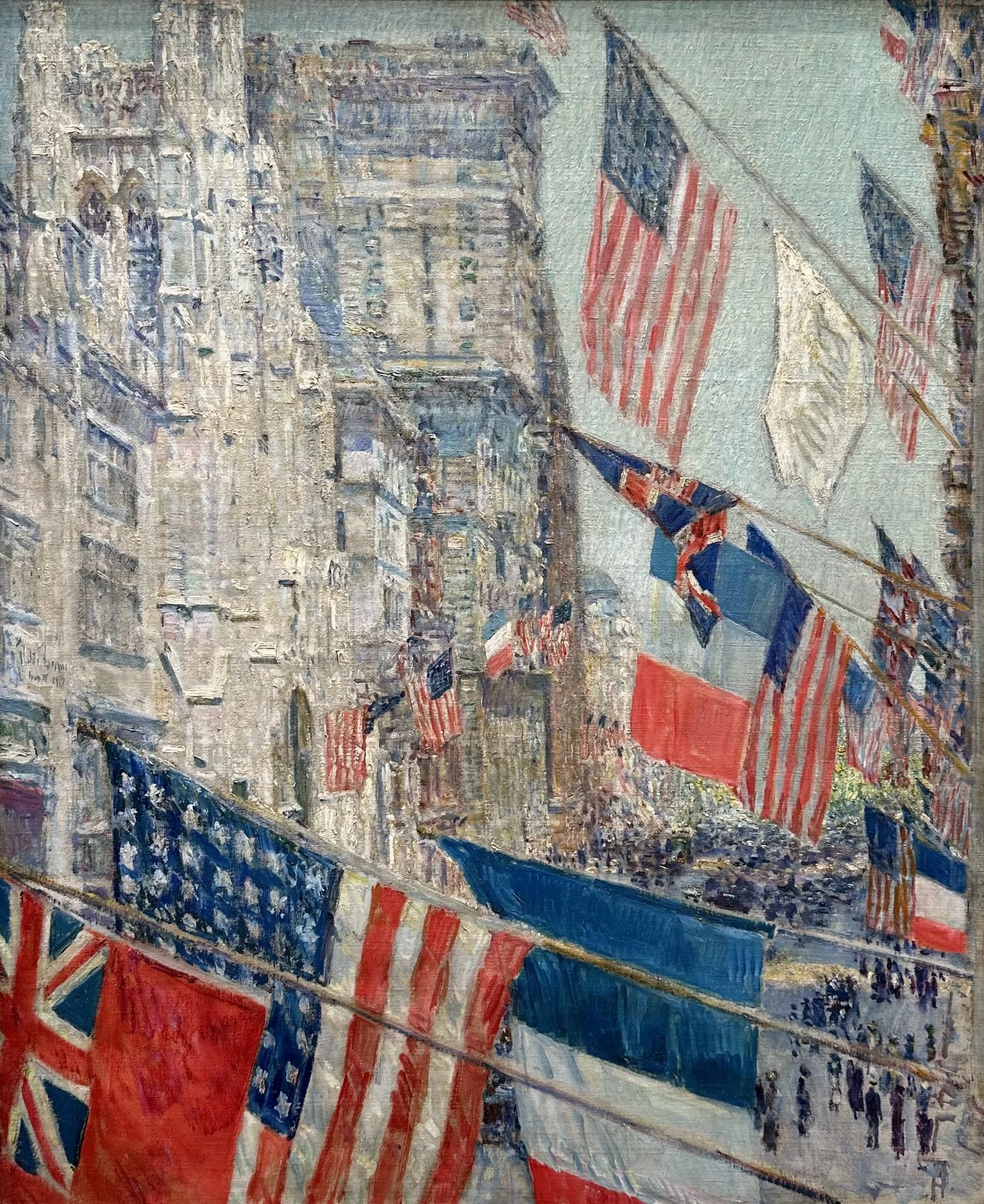 1917 Allies Day- May 1917 by Childe Hassam