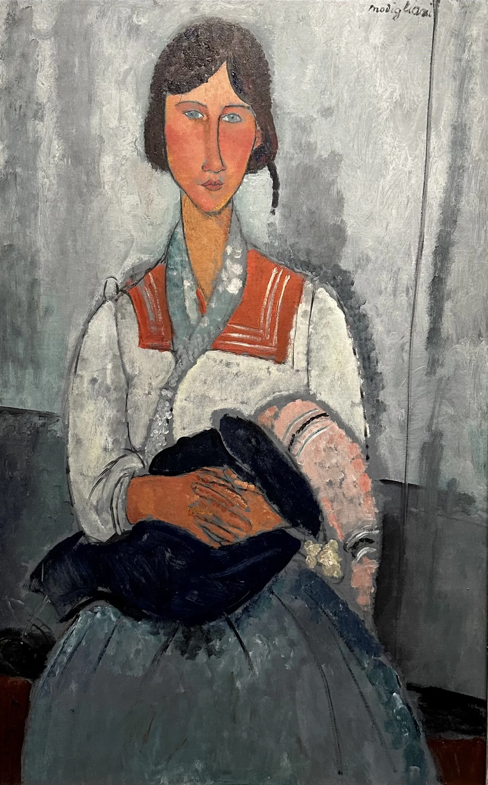 1919 Roma Woman with Baby by Amedeo Modigliani
