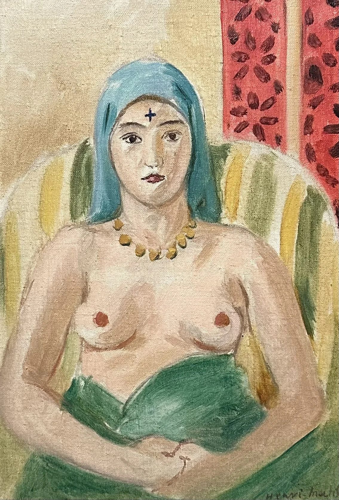 1923 Odalisque- Half-length- the Tattoo by Henri Matisse