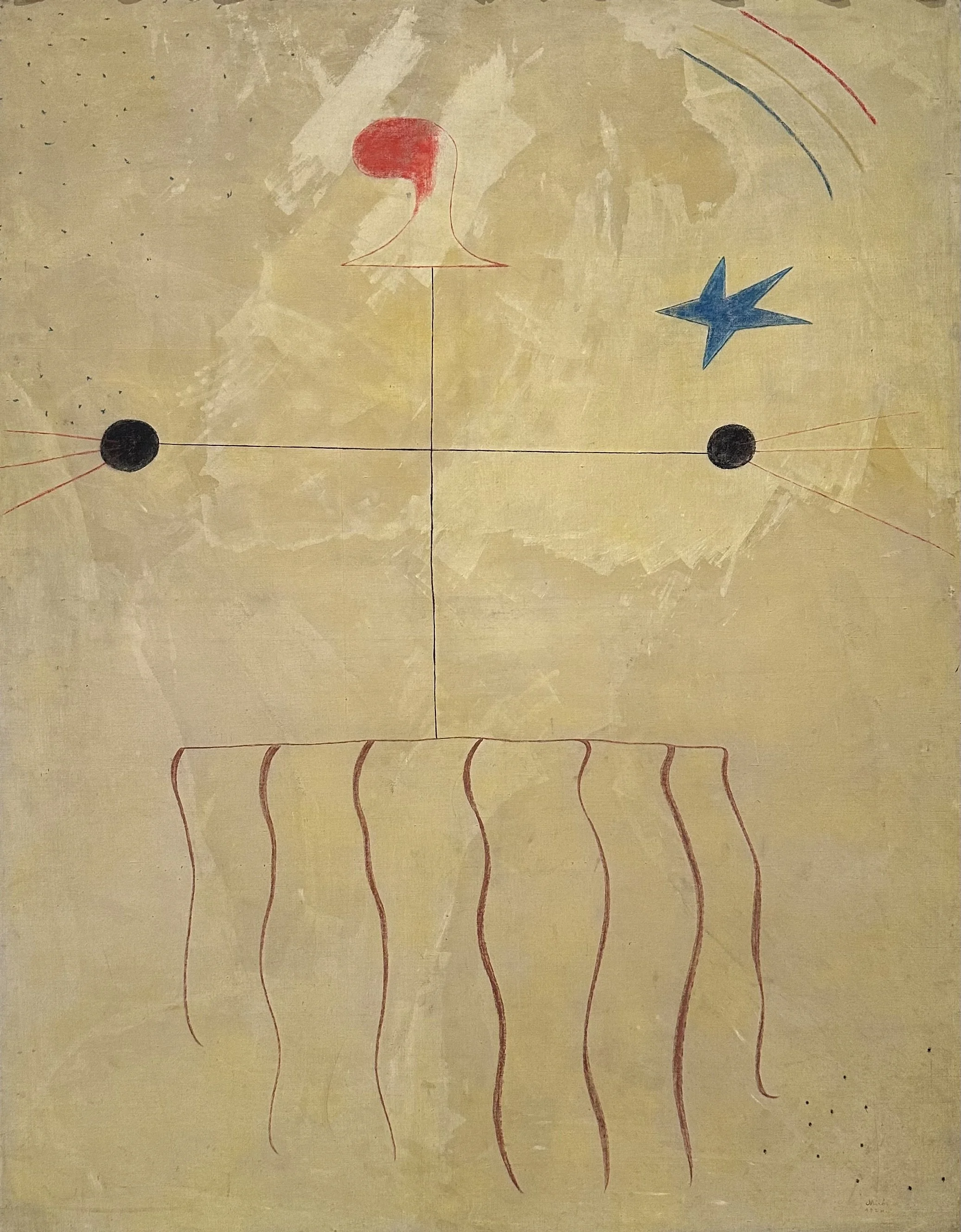 1924 Head of a Catalan Peasant by Joan Miro
