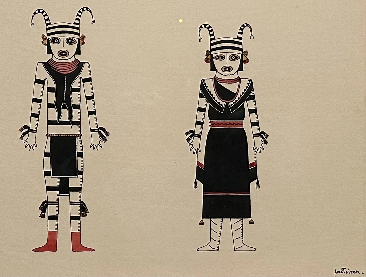 1925 Two Kossa by Awa Tsireh