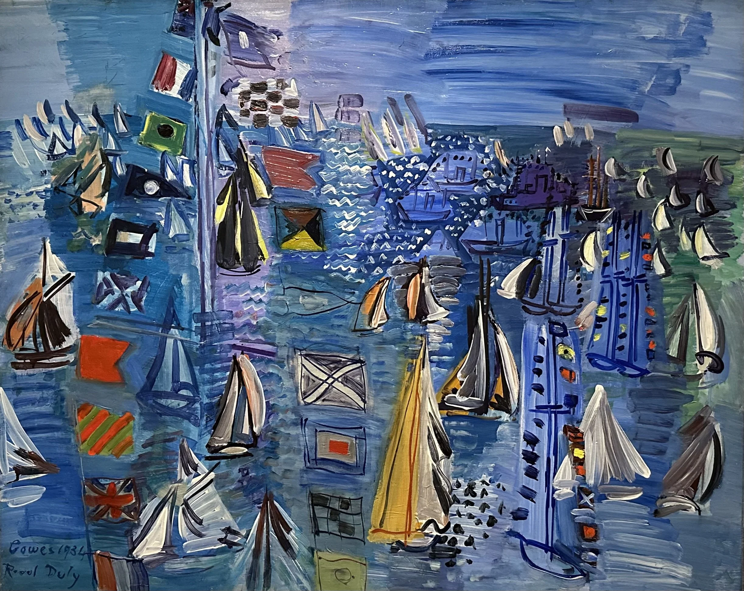 1934 Regatta at Cowes by Raoul Dufy