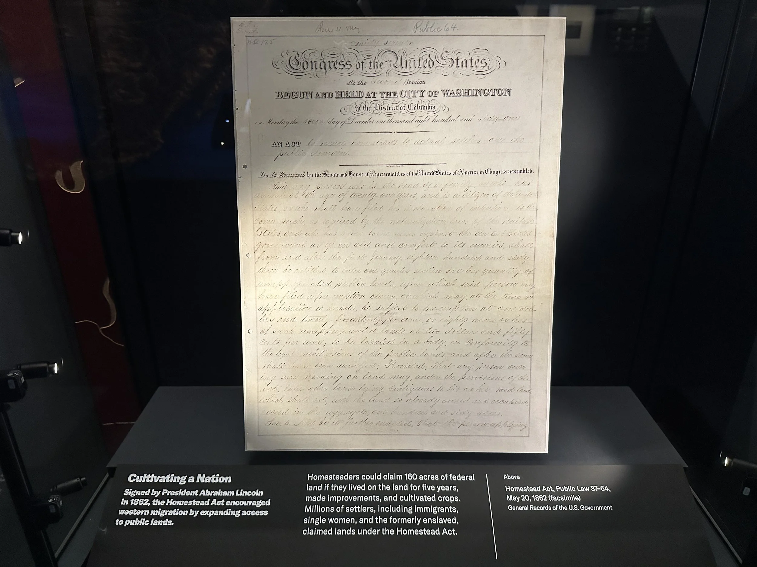 18620520 Homestead Act- Public Law 37-64