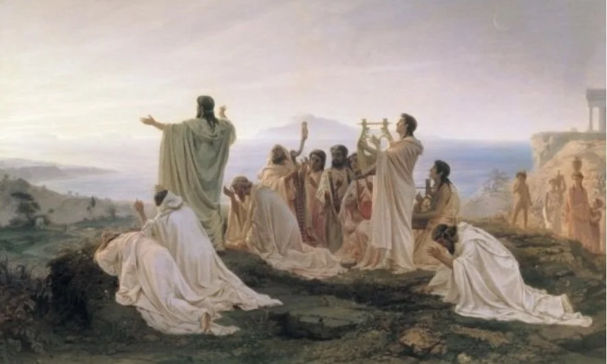 Pythagoreans celebrate sunrise by Fyodor Bronnikov