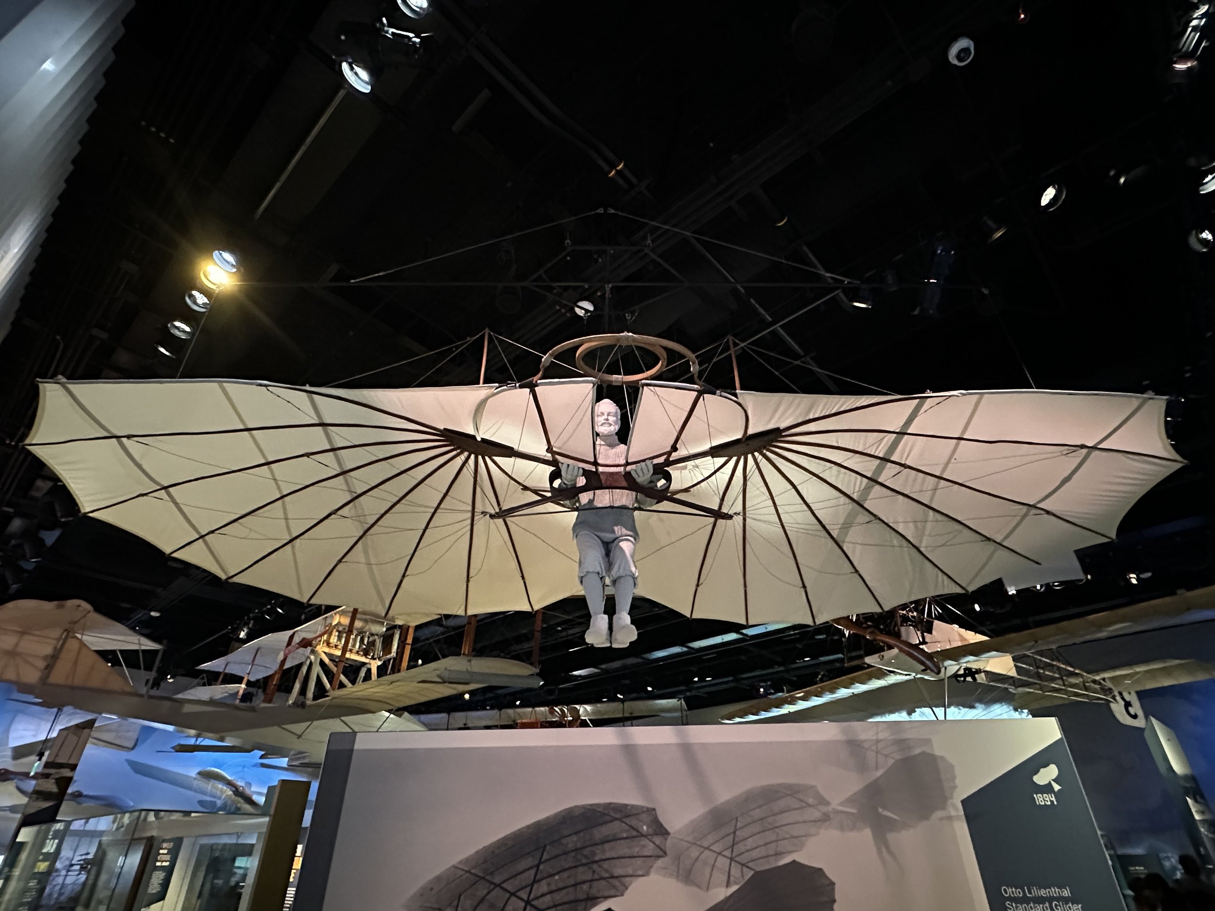 Otto Lilienthal in his Glider