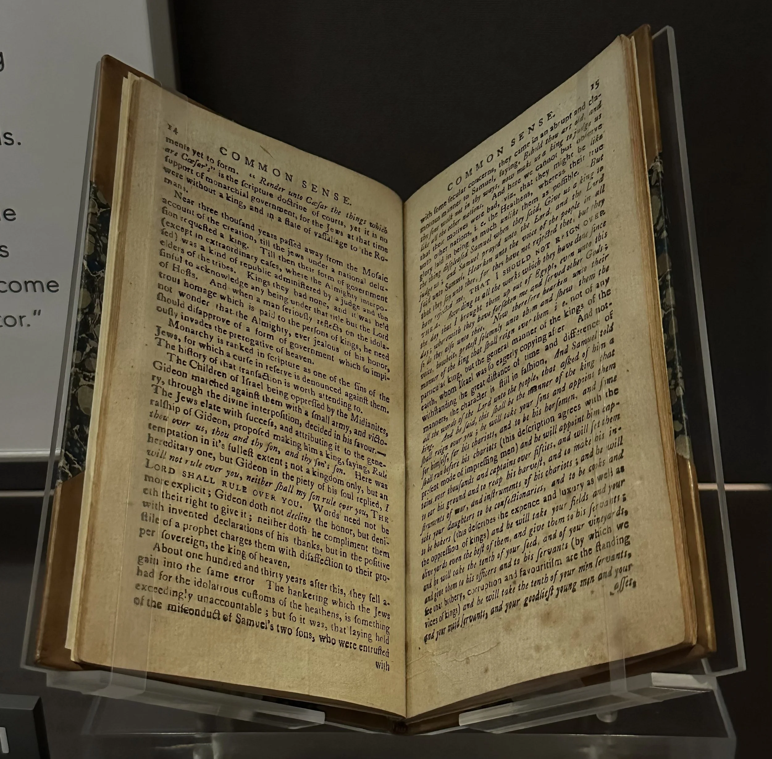 1776 Common Sense by Thomas Paine Museum of the Bible