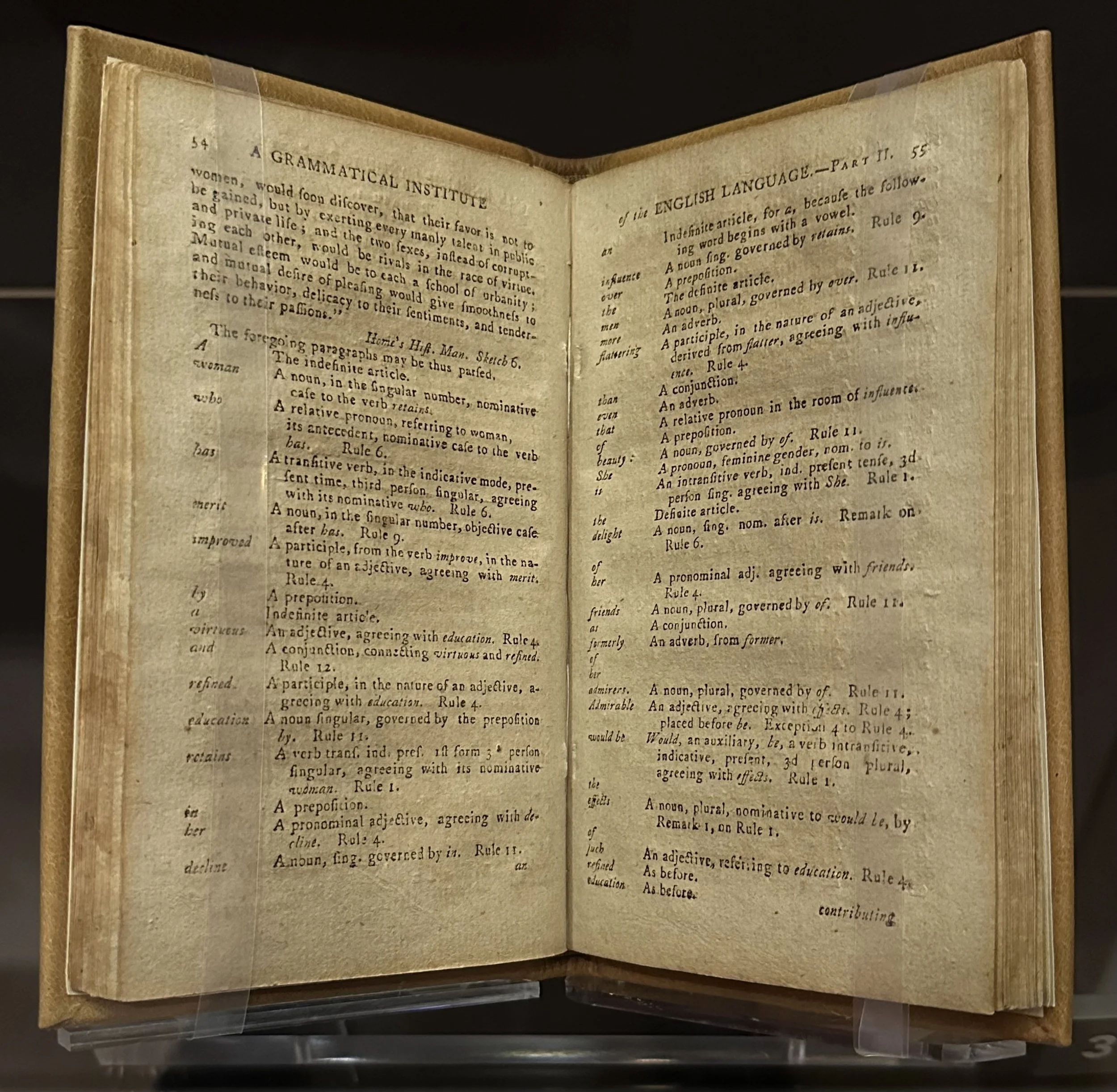 1785 A Grammatical Institute of the English Language by Noah Webster Museum of the Bible