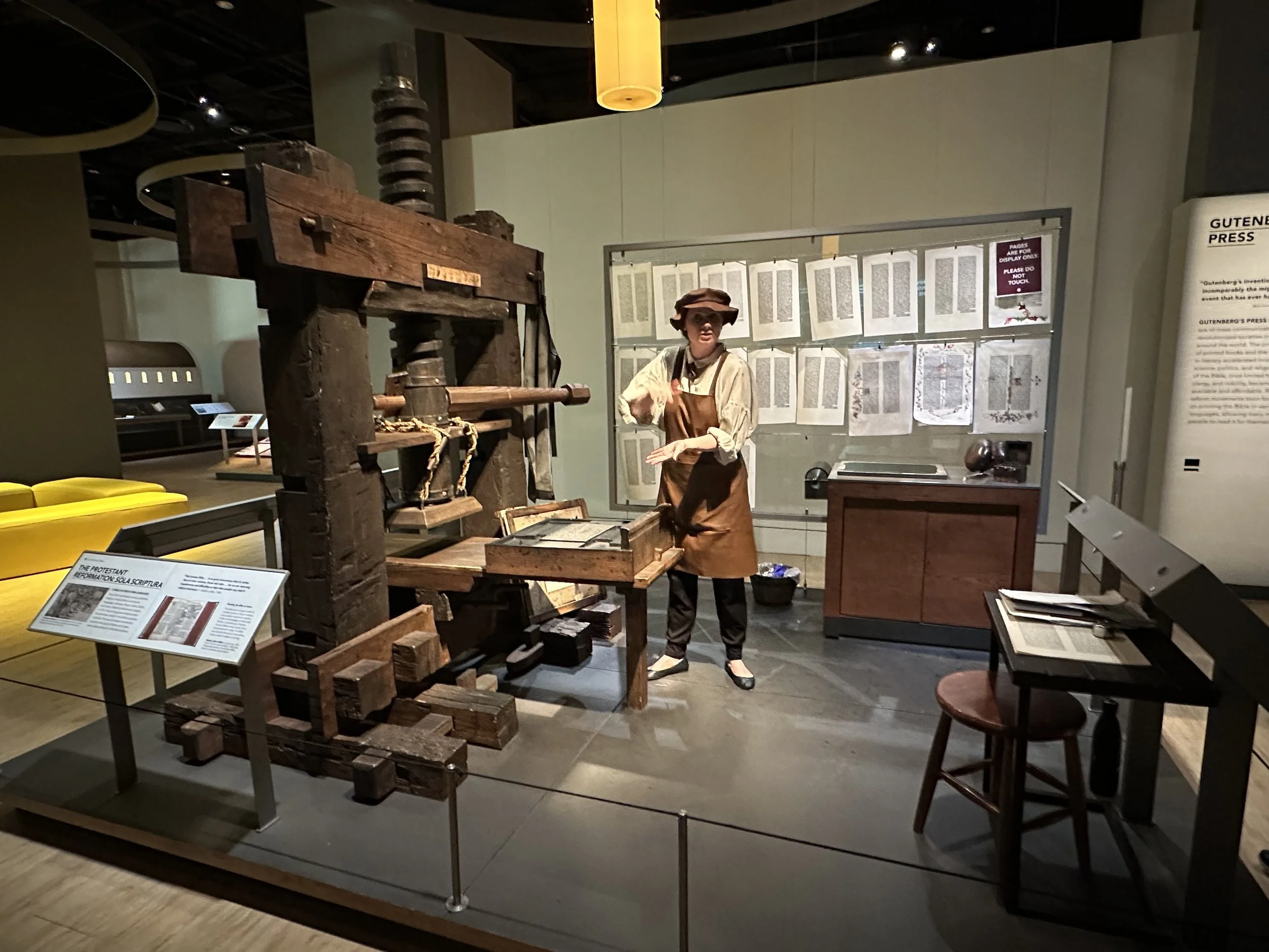 The Gutenberg Press Museum of the Bible