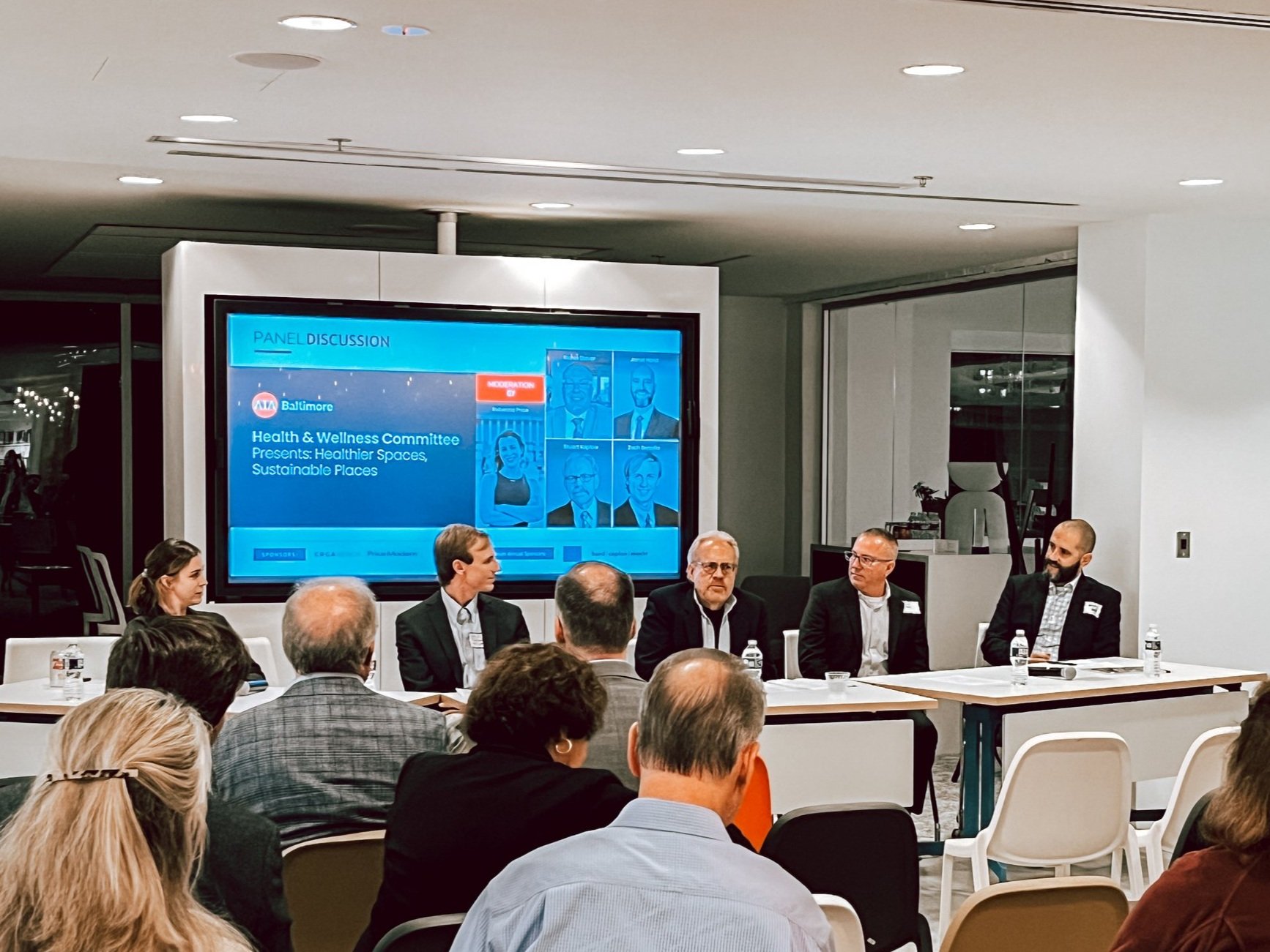 The AIA Baltimore Health and Wellness Committee convened a lively panel discussion.