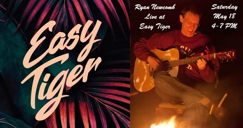 Excited to announce my next show Saturday, May 18th @easytigerbeergarden . Music is from 4 to 7 PM. Hope to see you there!