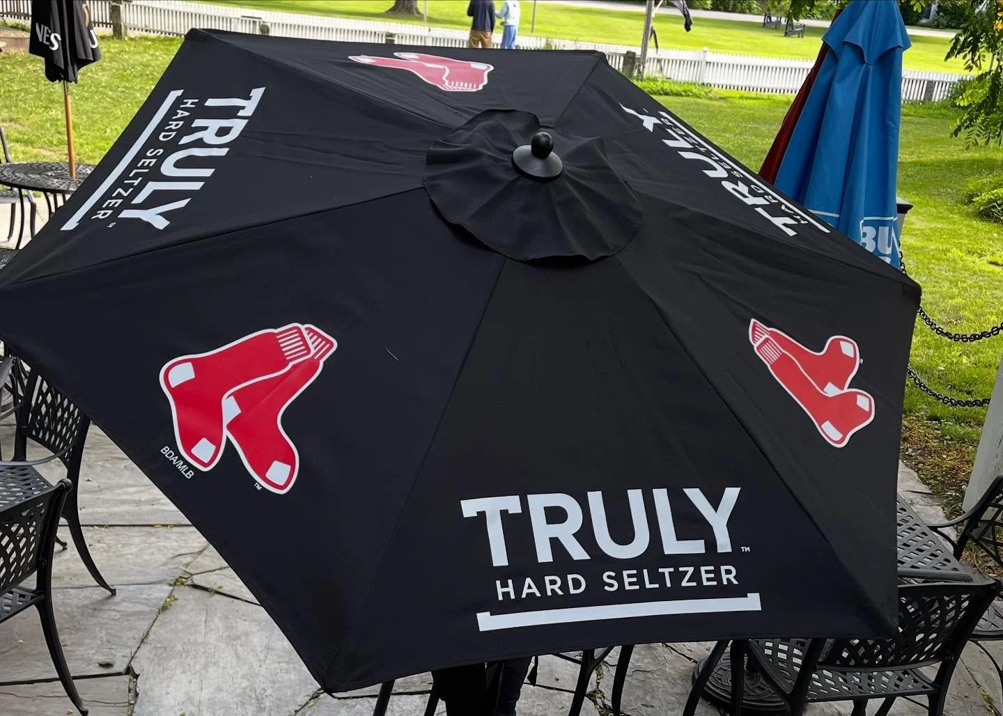 Saturday giveaway alert!! Join us tonight for dinner and be entered into a raffle for this umbrella to be drawn at close tonight! GOOD FOOD. GOOD BEER. GOOD TIMES!