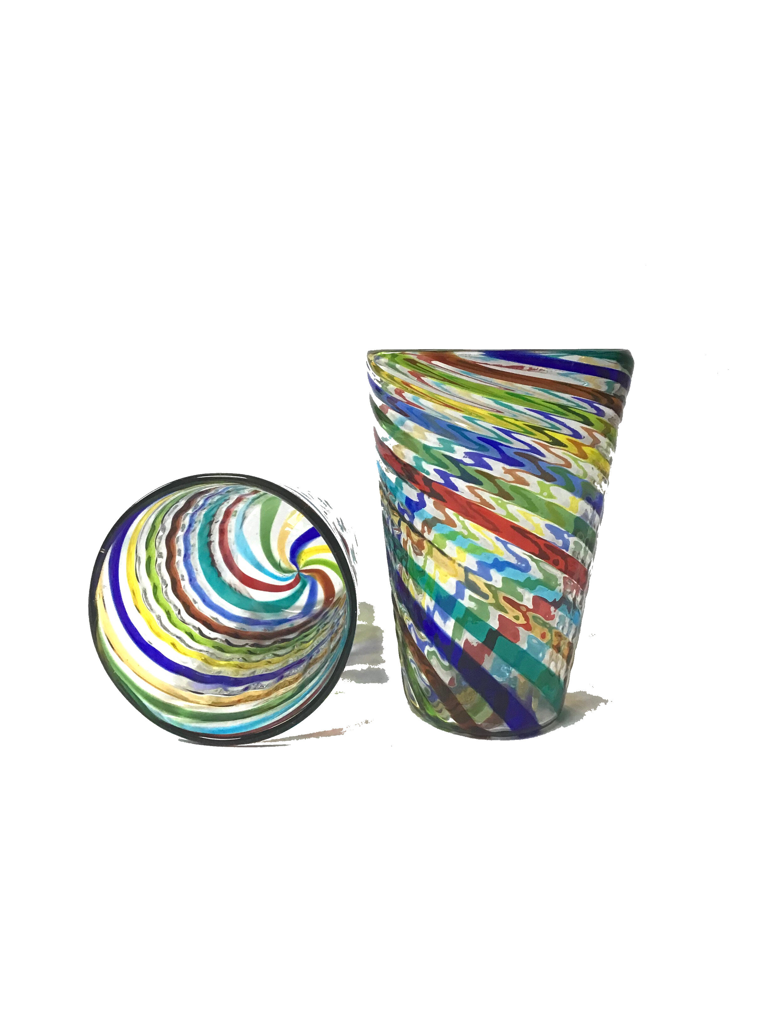 Multi/Clear Tall Glass