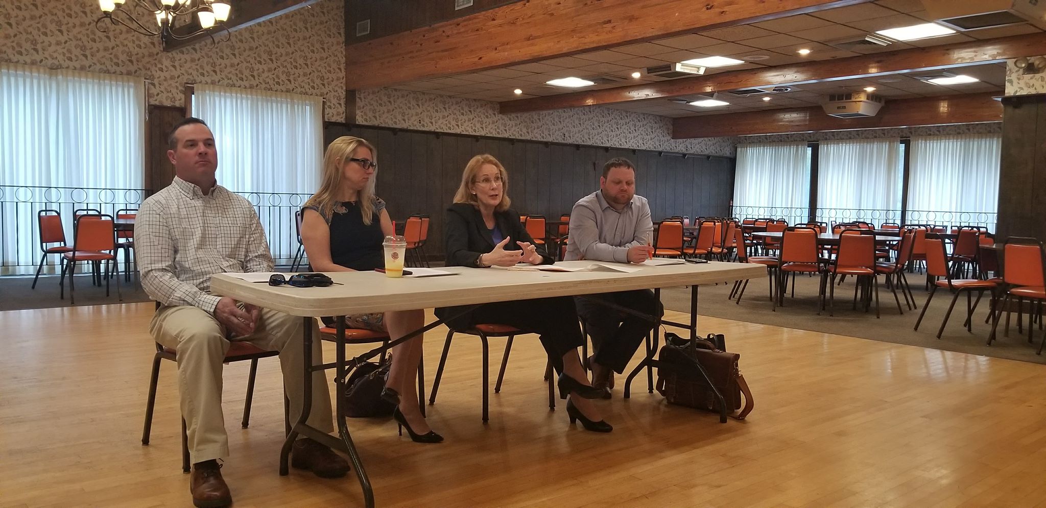 At Community Outreach Meeting in 2018