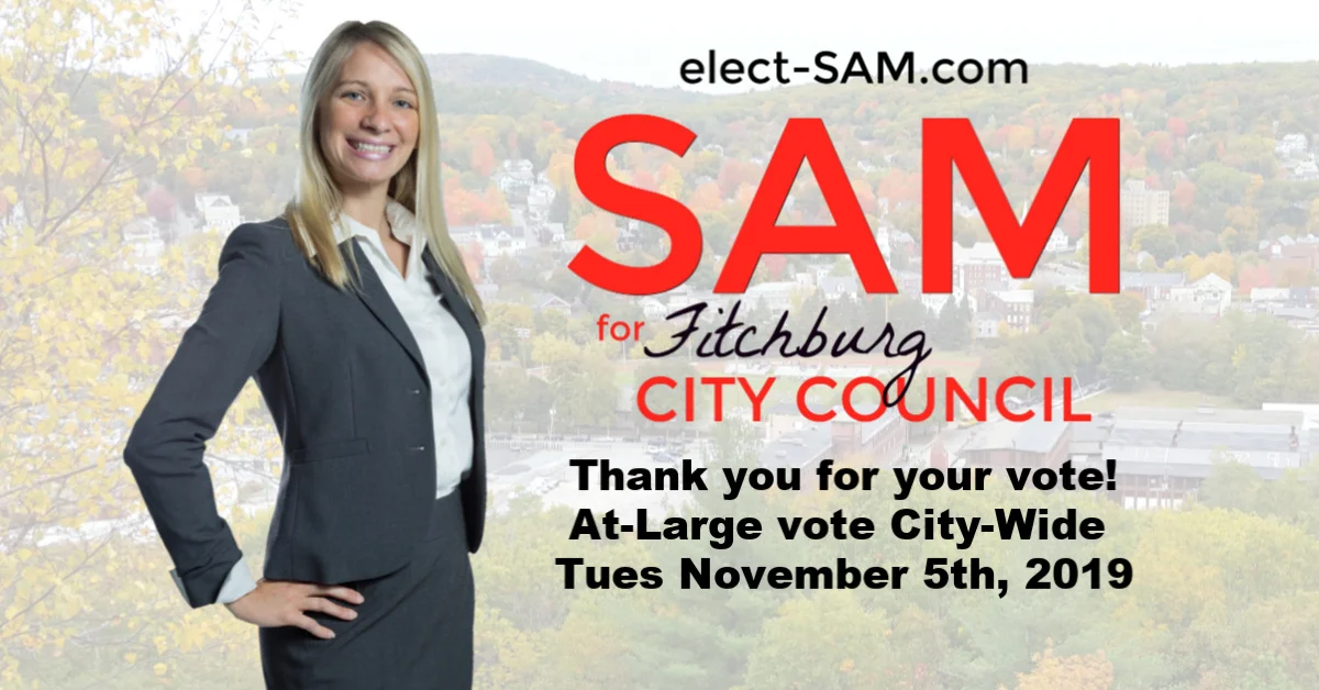 Vote for Sam Squailia for City Councilor at Large!