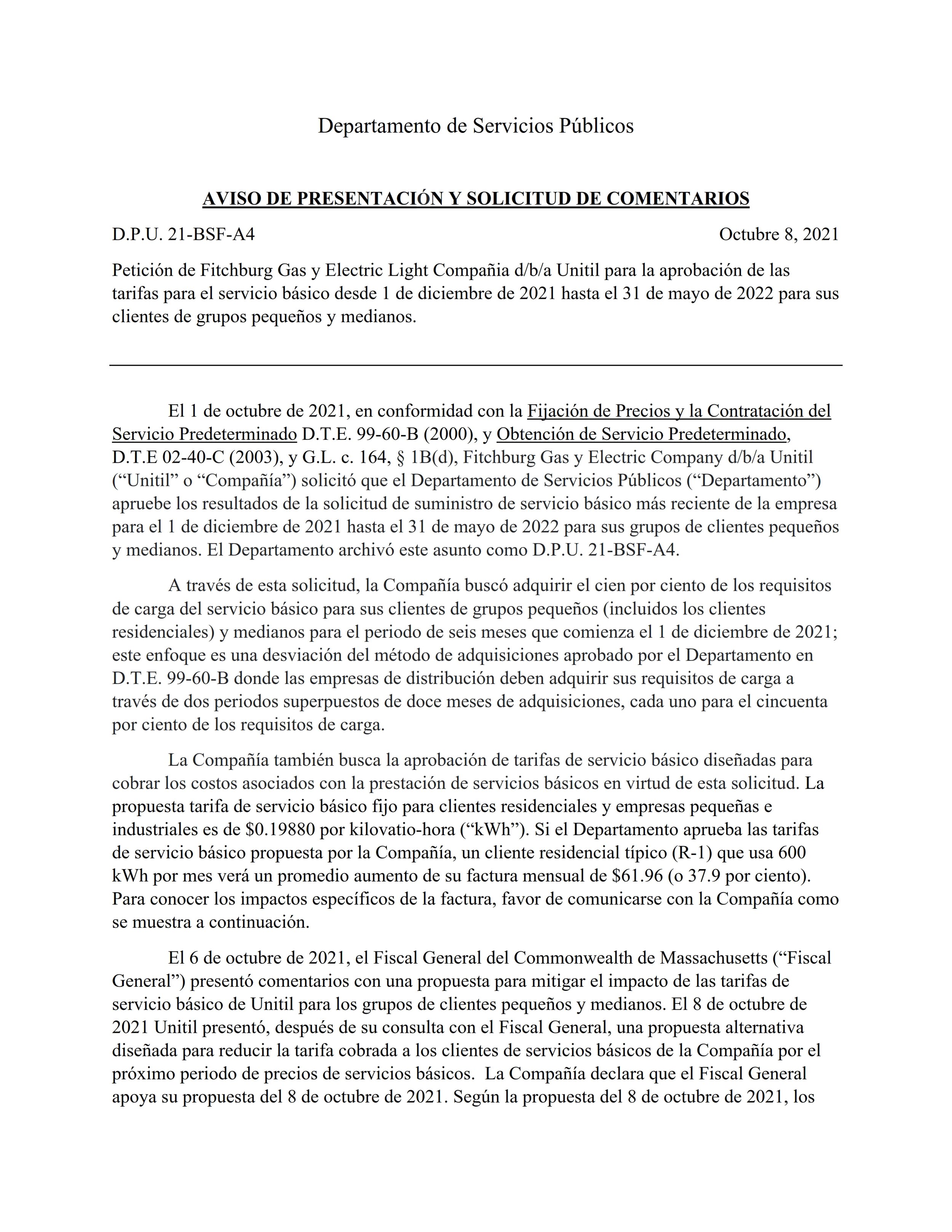 DPU 21-BSF-A4 Notice of Filing_Spanish_001.jpg