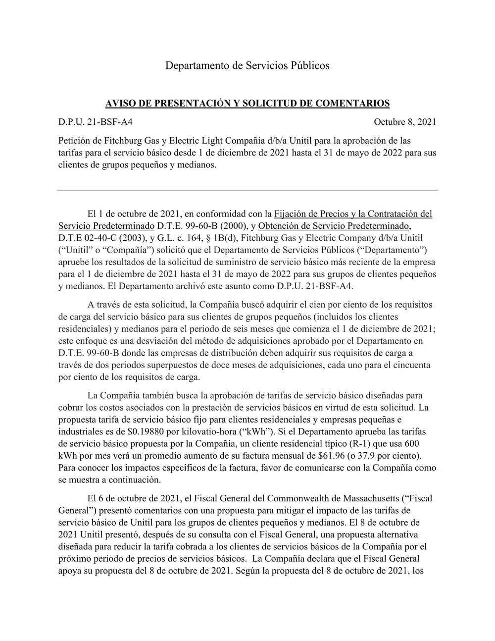 DPU 21-BSF-A4 Notice of Filing_Spanish_001.jpg