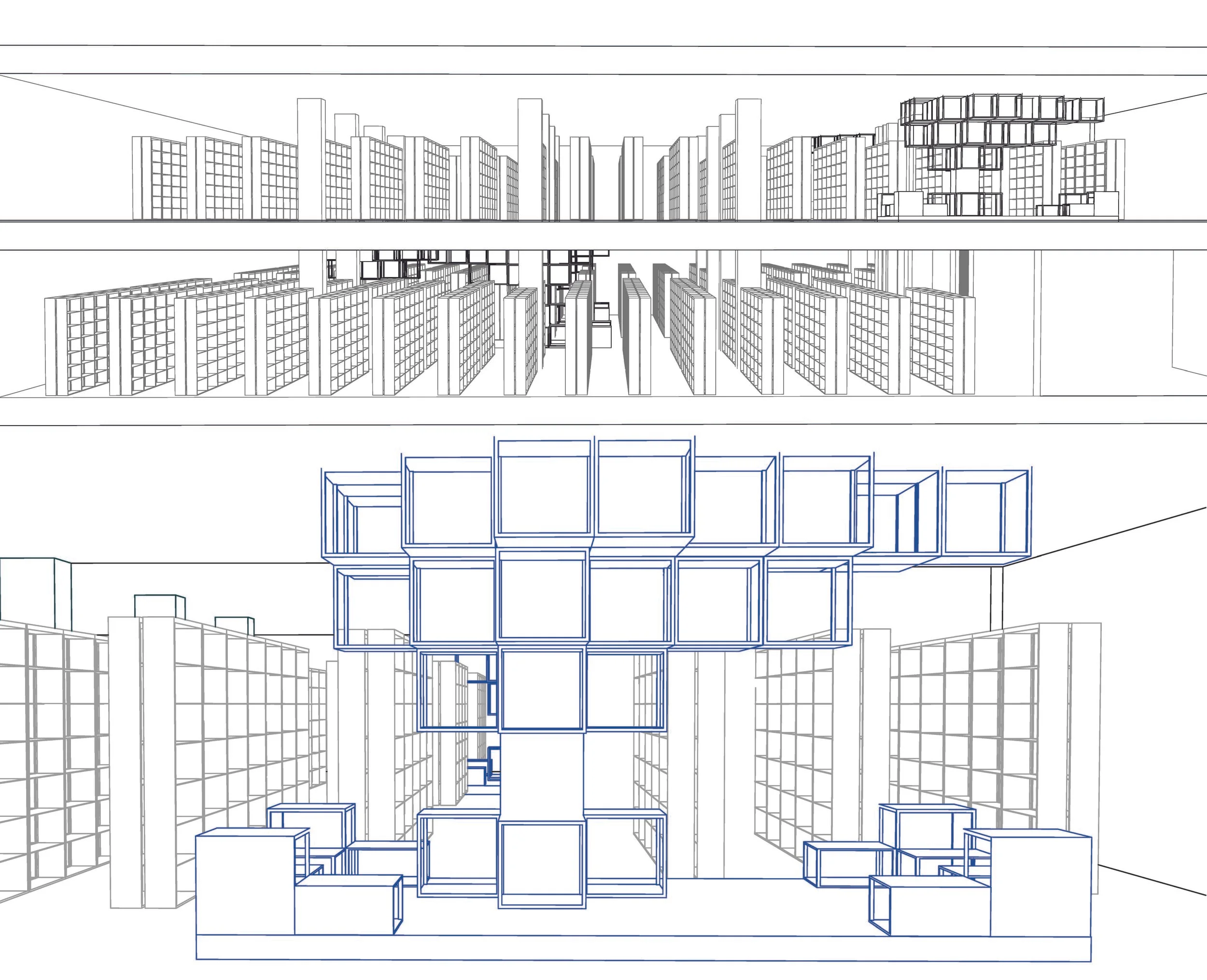 Hunt Bookshelf Parasite