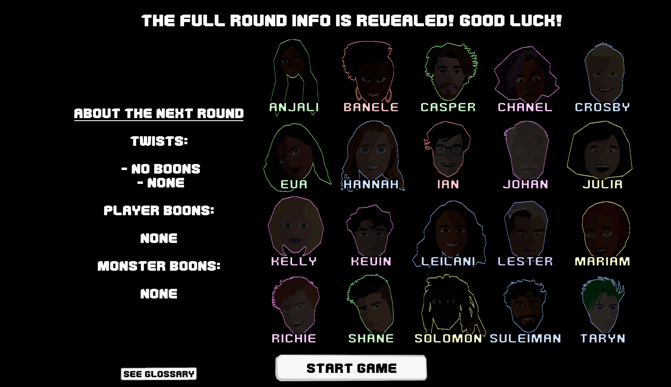 Rand's Labyrinth - Character Select
