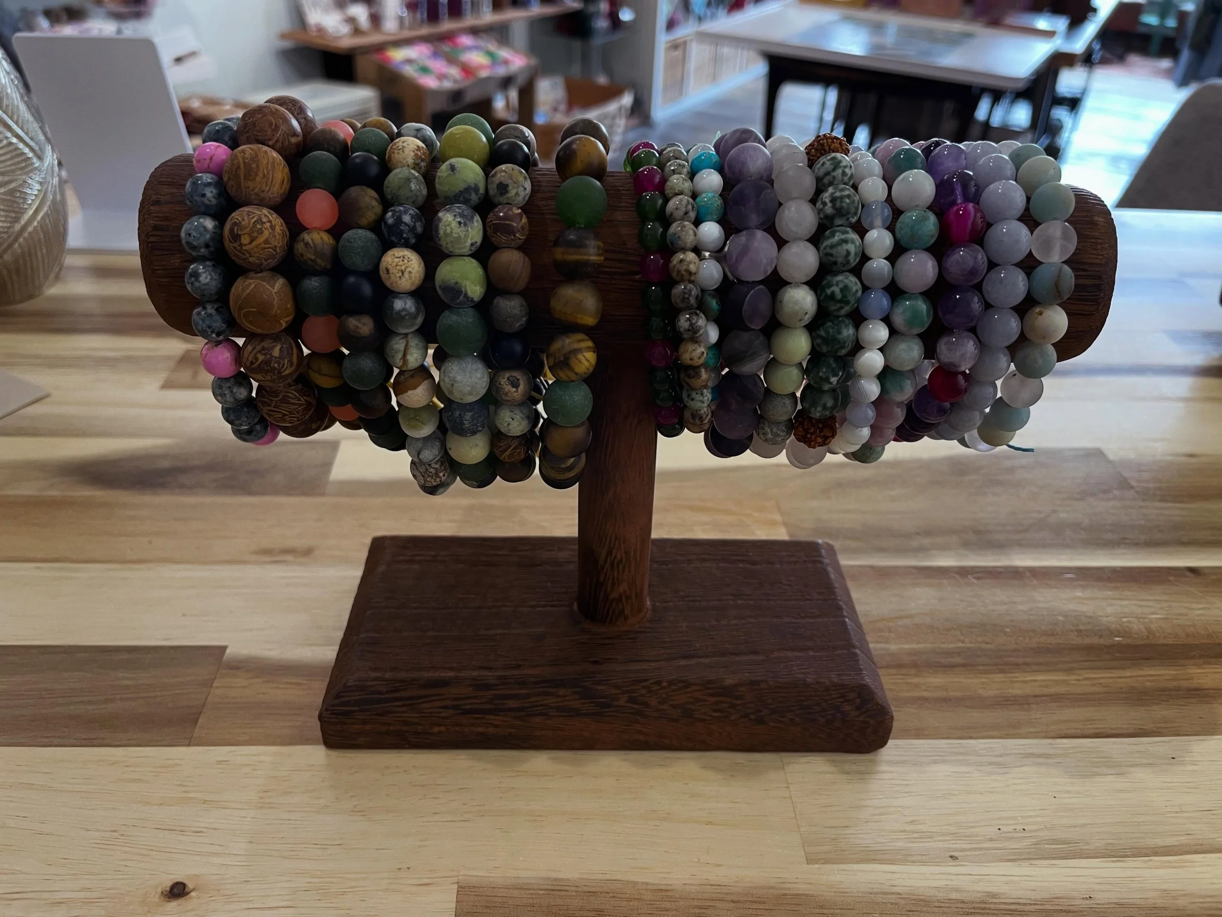 Beautiful bracelets by 
@reikiandcreations 

Natural stone jewelry infused with reiki, love and joy ❤️