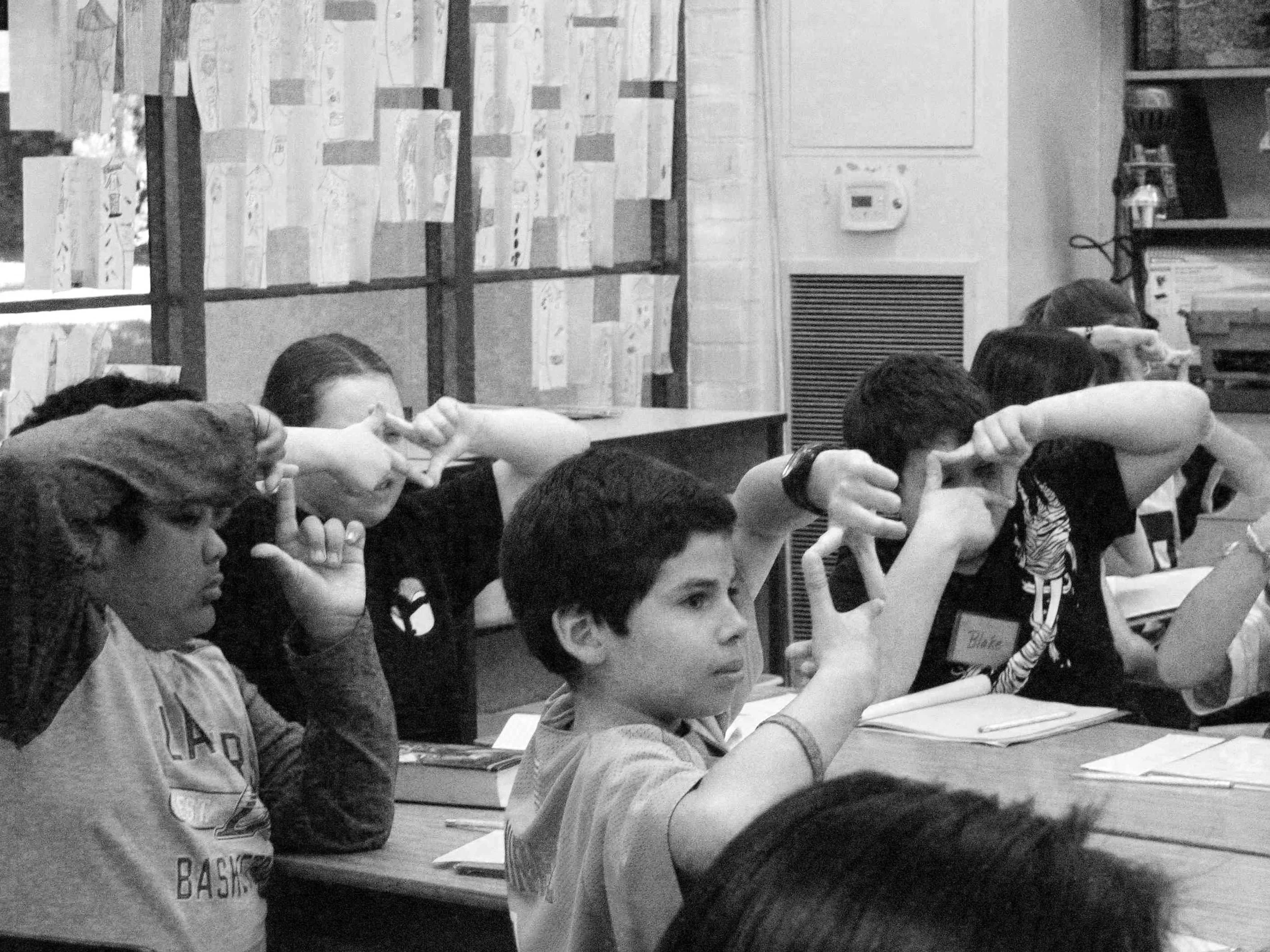 Students learning about framing!