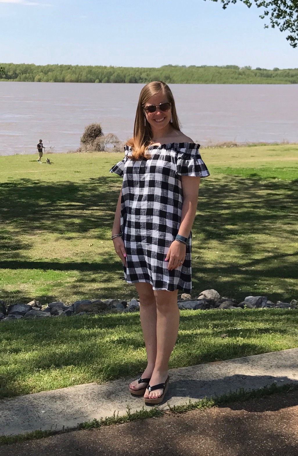Outfit Details: Anthropologie dress // Sam Edelman wedges // Sugarfix by Baublebar earrings 