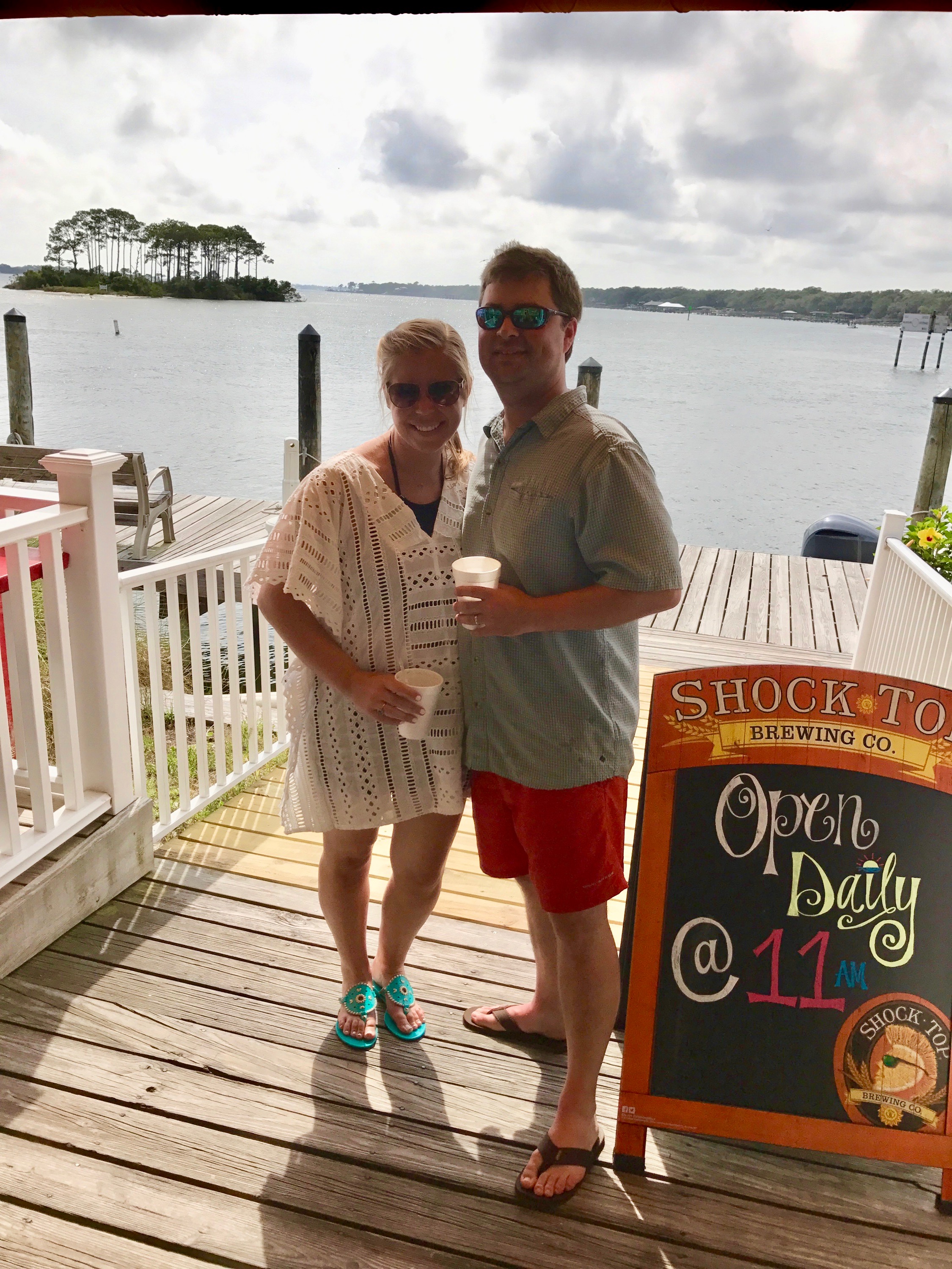 Outfit Details: Coverup- Dillard's (old) // Bathing Suit- Dillard's // Shoes- Jack Rogers