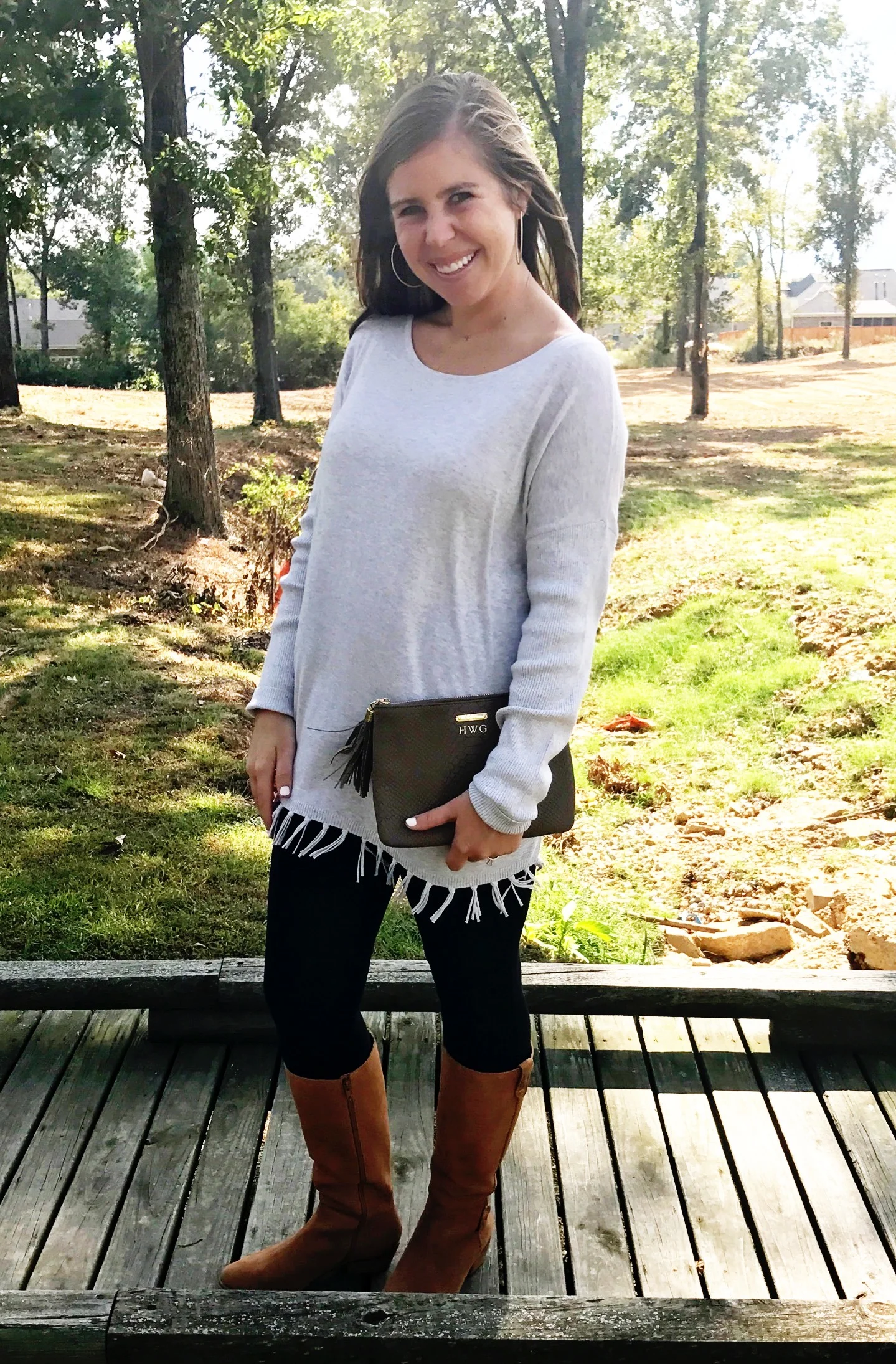 Sweater // Leggings // Boots // Bag