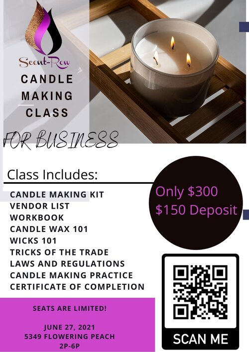Cherish the Moment Home Fragrance, Candle Making classes, Seattle