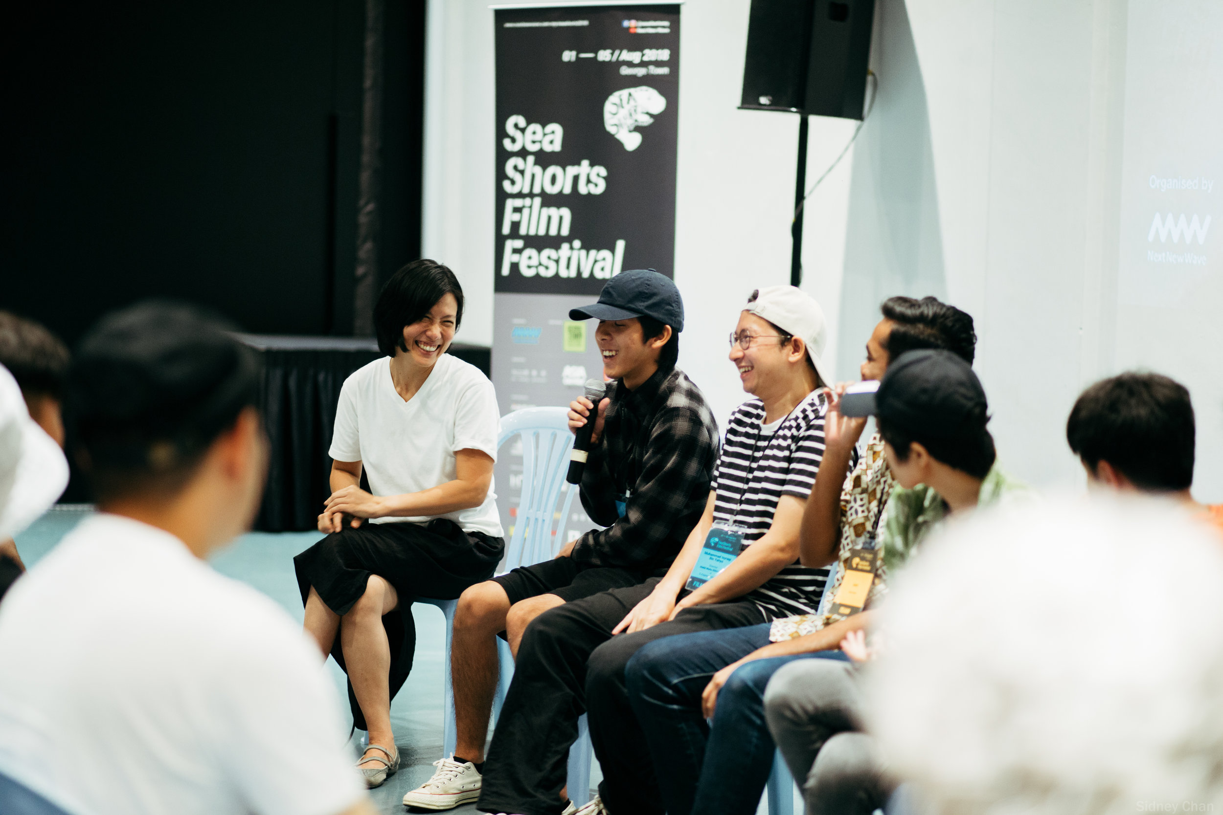 Malaysia S-Express Programmer, Tan Chui Mui is having Q_A session with young filmmakers in Malaysia.jpg