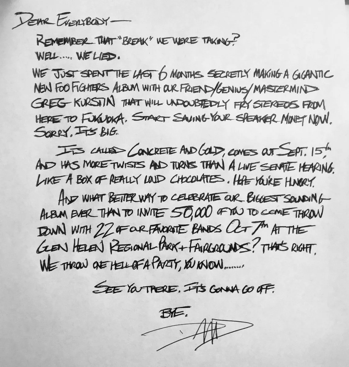 Foo Fighters via Twitter