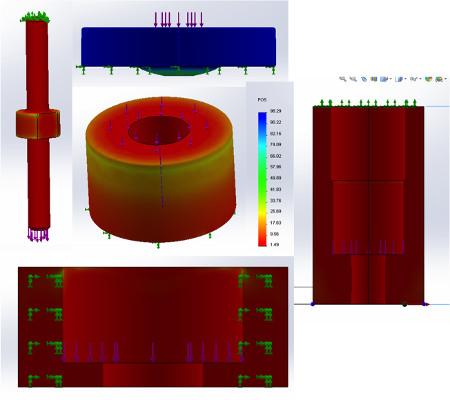 Nut Array Finite Element Analysis