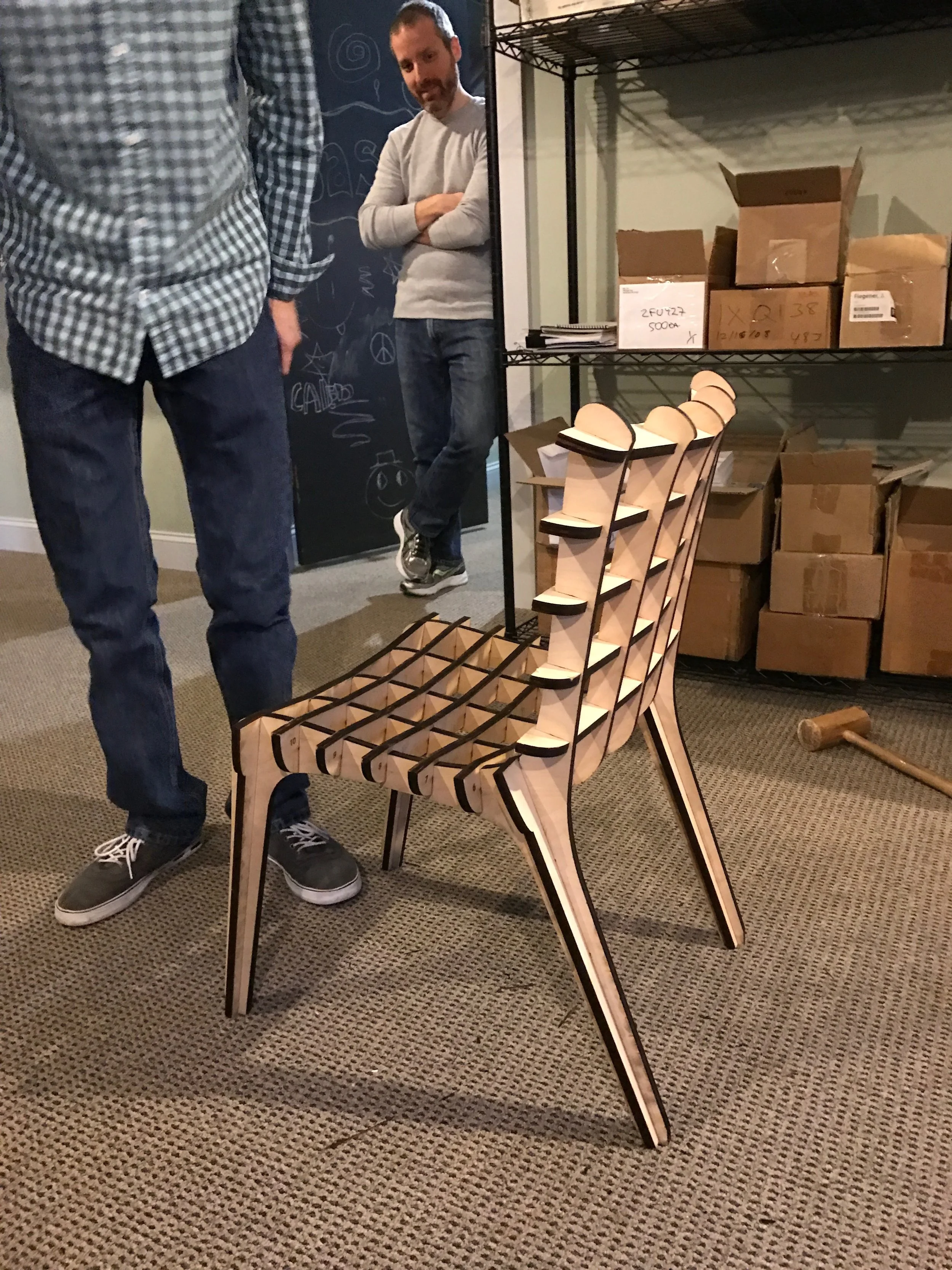 Chair Built Using the Laser Cutter