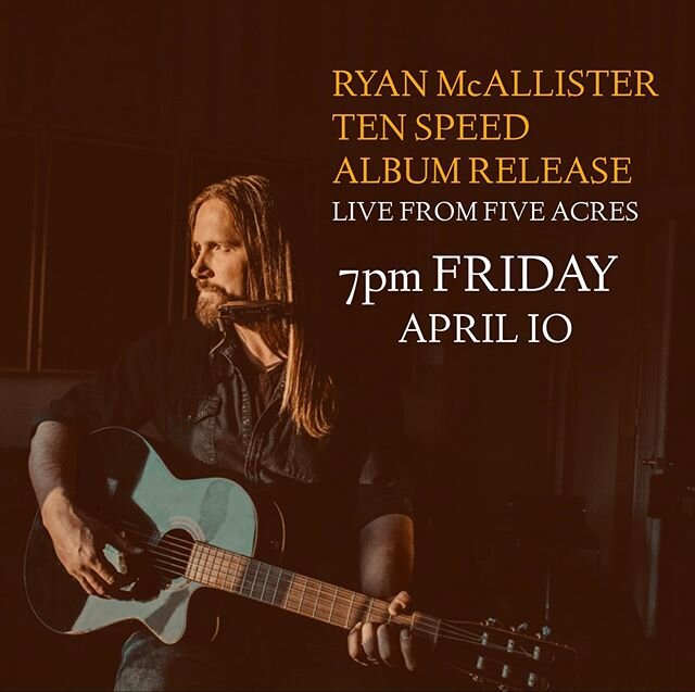 I&rsquo;ll be sharing songs &amp; stories from my new Album live this Friday at 7pm on Instagram and Facebook. These interactive shows have been a blast and this is my last for a while. Come on by, tell a friend and let me know if you have any reques