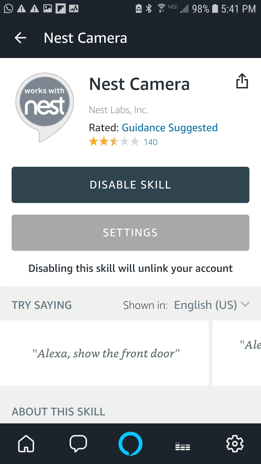 amazon alexa nest hello