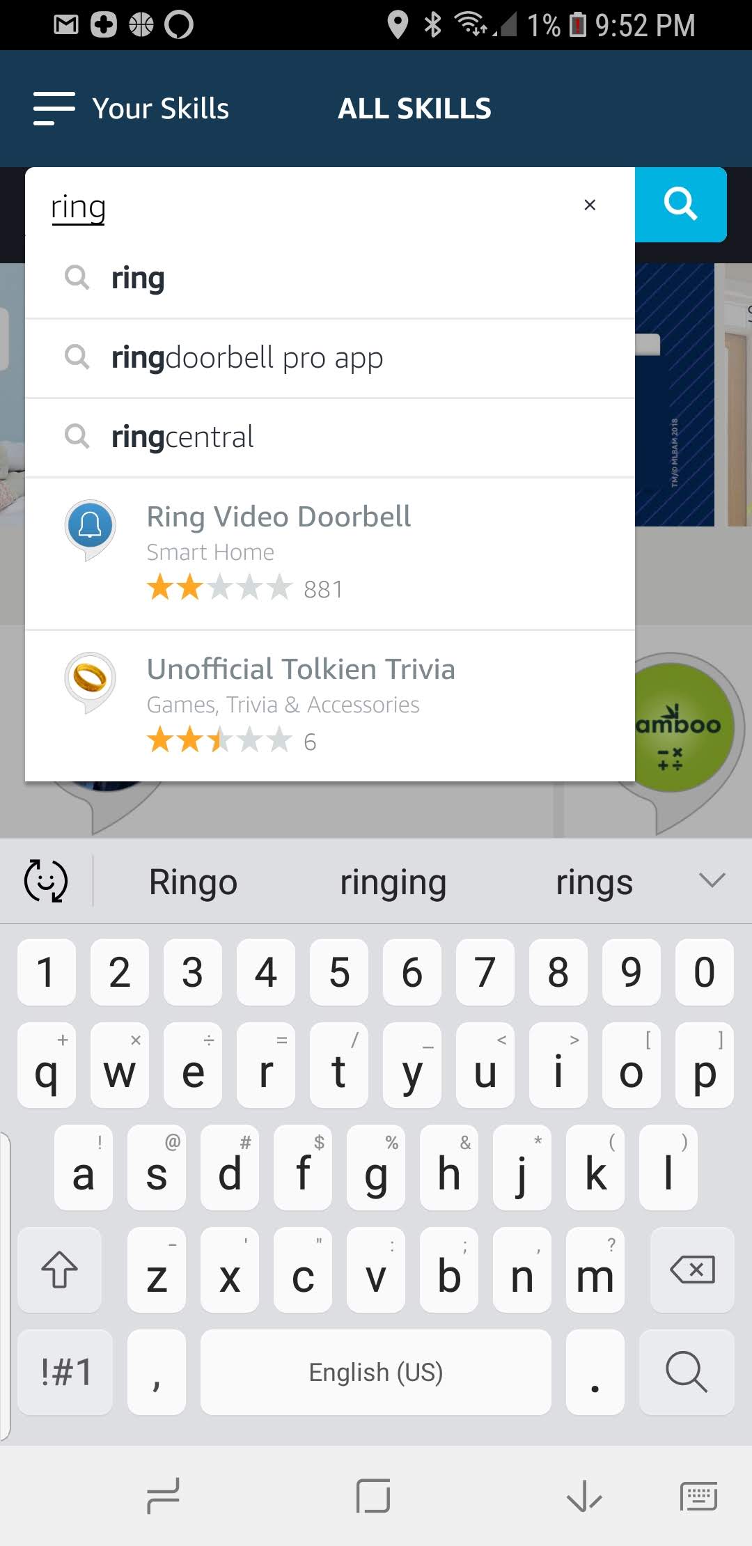ring and alexa integration