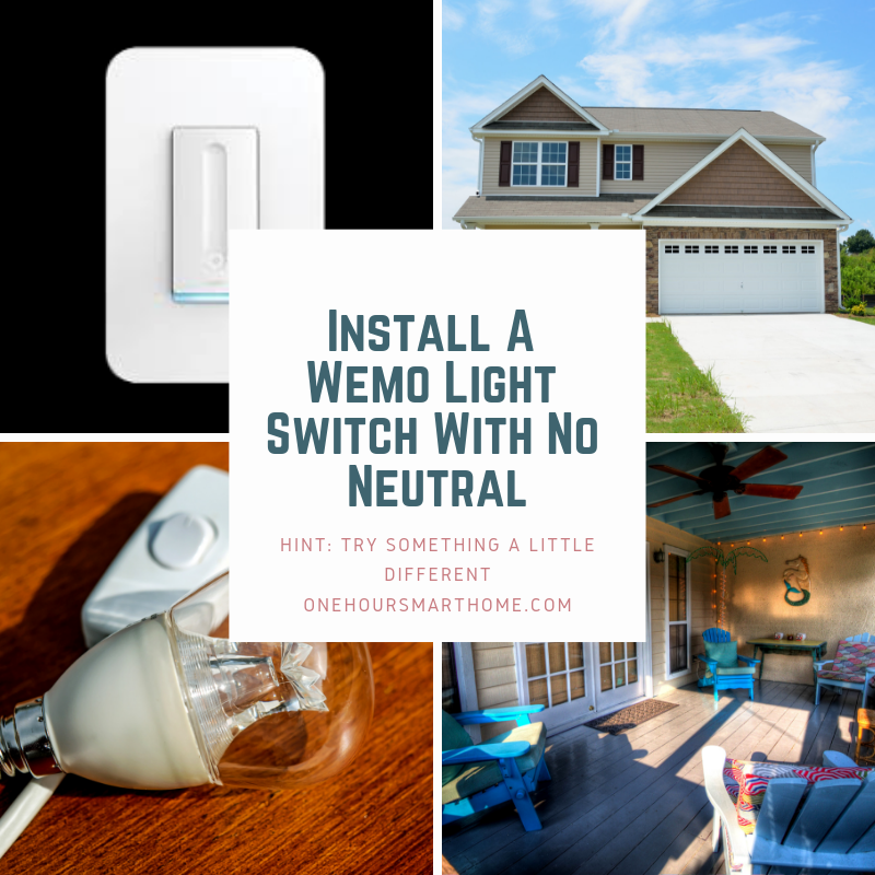 How To Wemo Light Switch Installation No Neutral