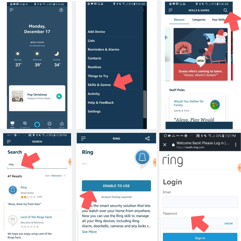 ring alarm work with alexa