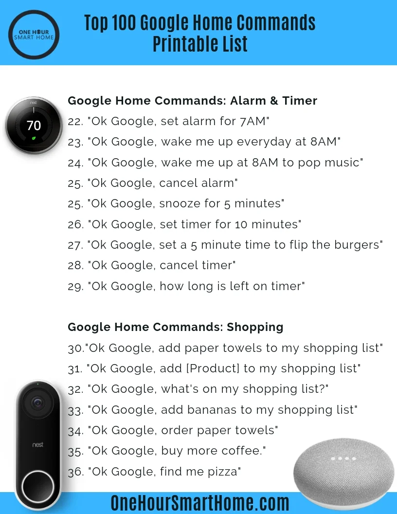 Google Home Commands Top 100 Of 2019 —