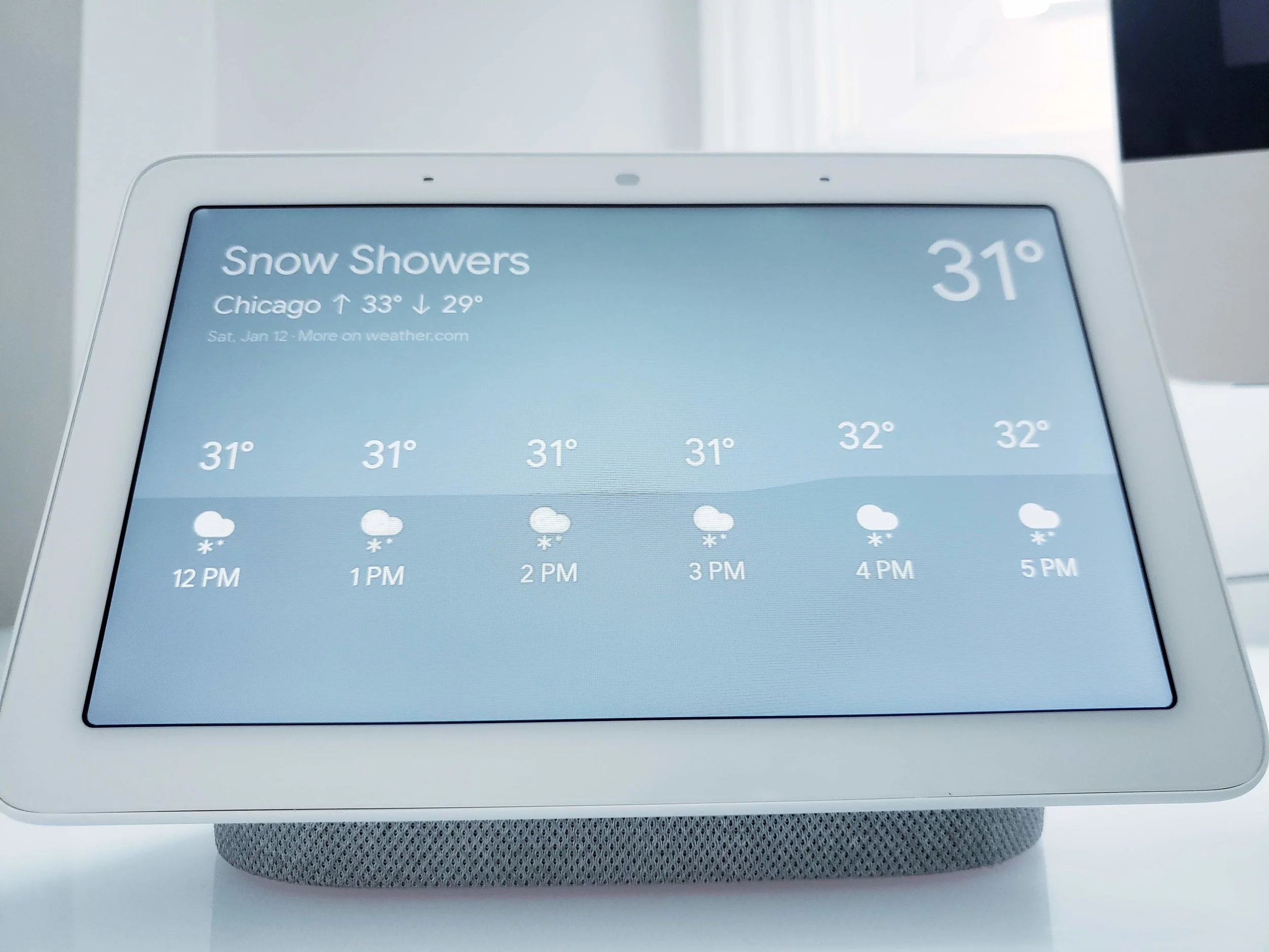 Google Home Command: “Ok Google, show me the weather”