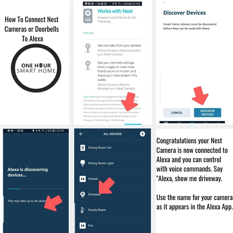 does nest camera work with alexa