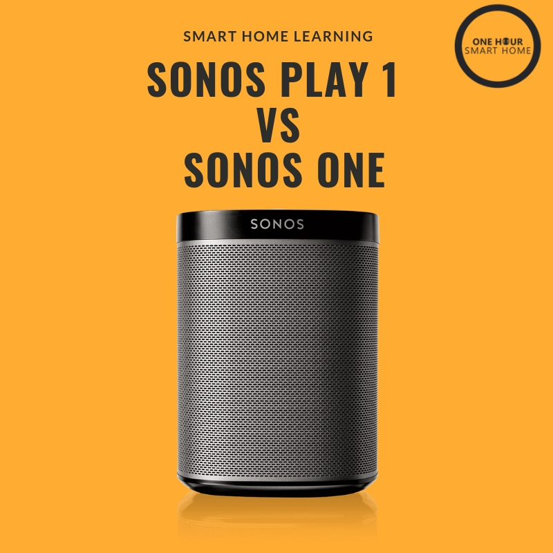 Resistente Fortære Champagne Sonos Play 1 vs Sonos One — OneHourSmartHome.com