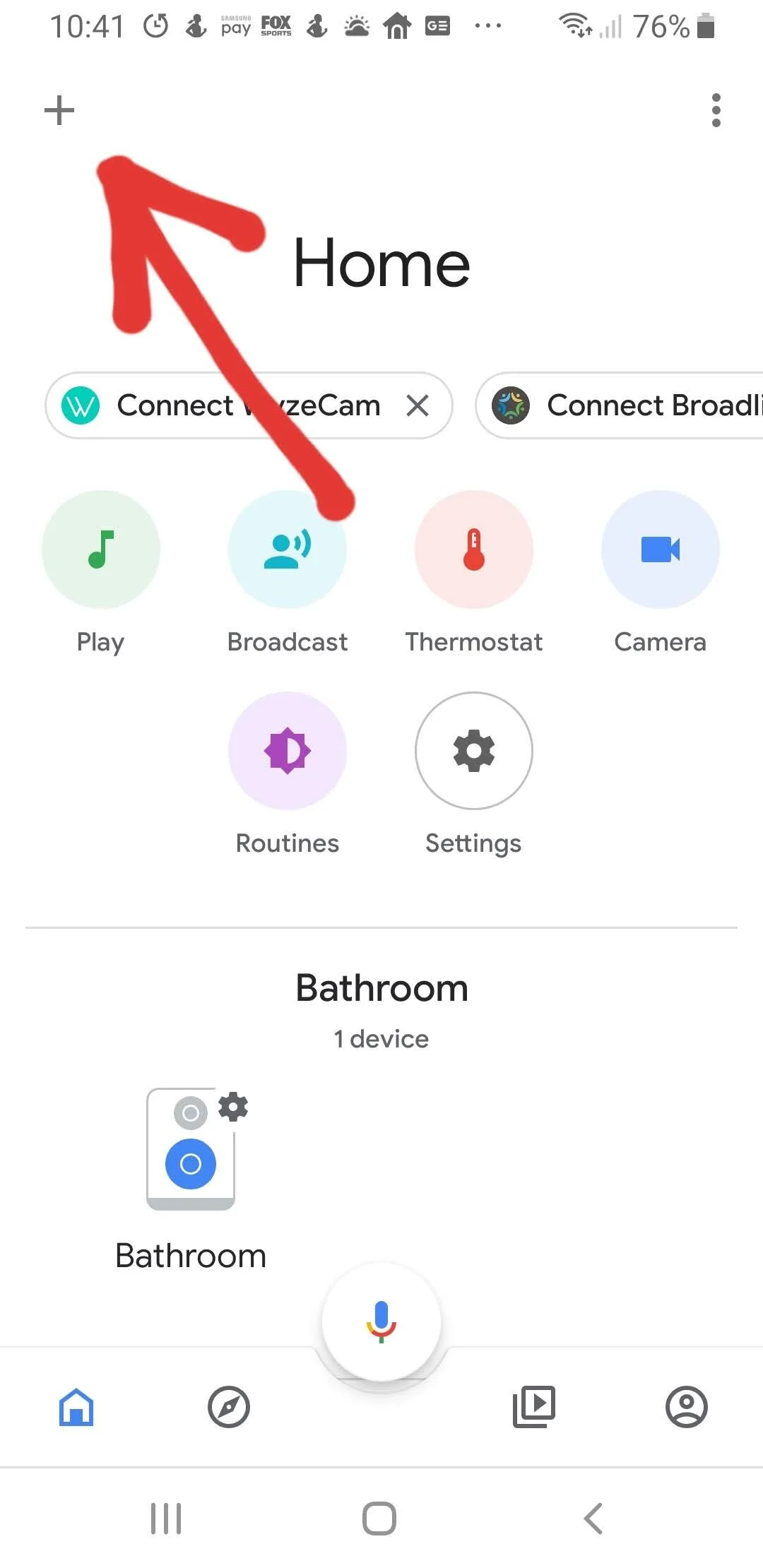 add light to google home