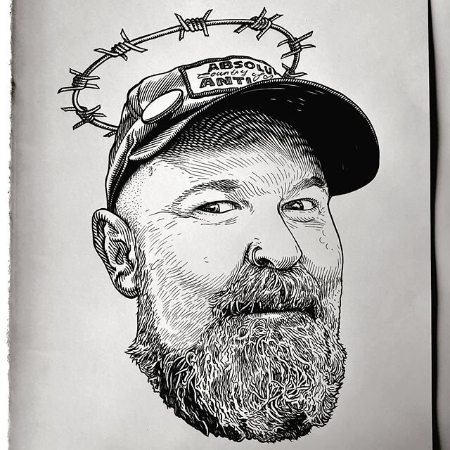 #glennoart #illustration we&rsquo;ve lost another great friend in Glenn Maltby. One of my favourite punk rock gig buddies. Always a better time with him around... gina and myself were lucky enough to be part of a little group of aussies that went to 