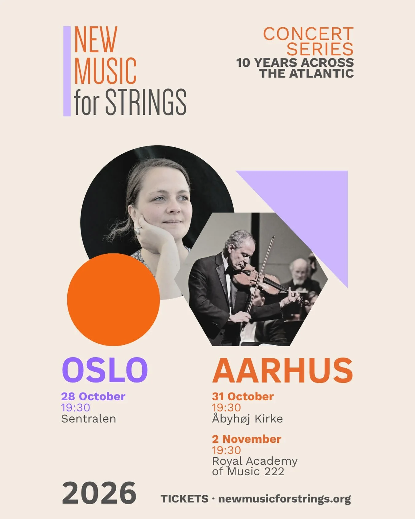 We are back! 🎻
This year, New Music for Strings is celebrating 10 years! 🥳

For a decade, we have brought string players and composers together across the Nordic countries and North America!
To celebrate, we are bringing three concerts + a mastercl