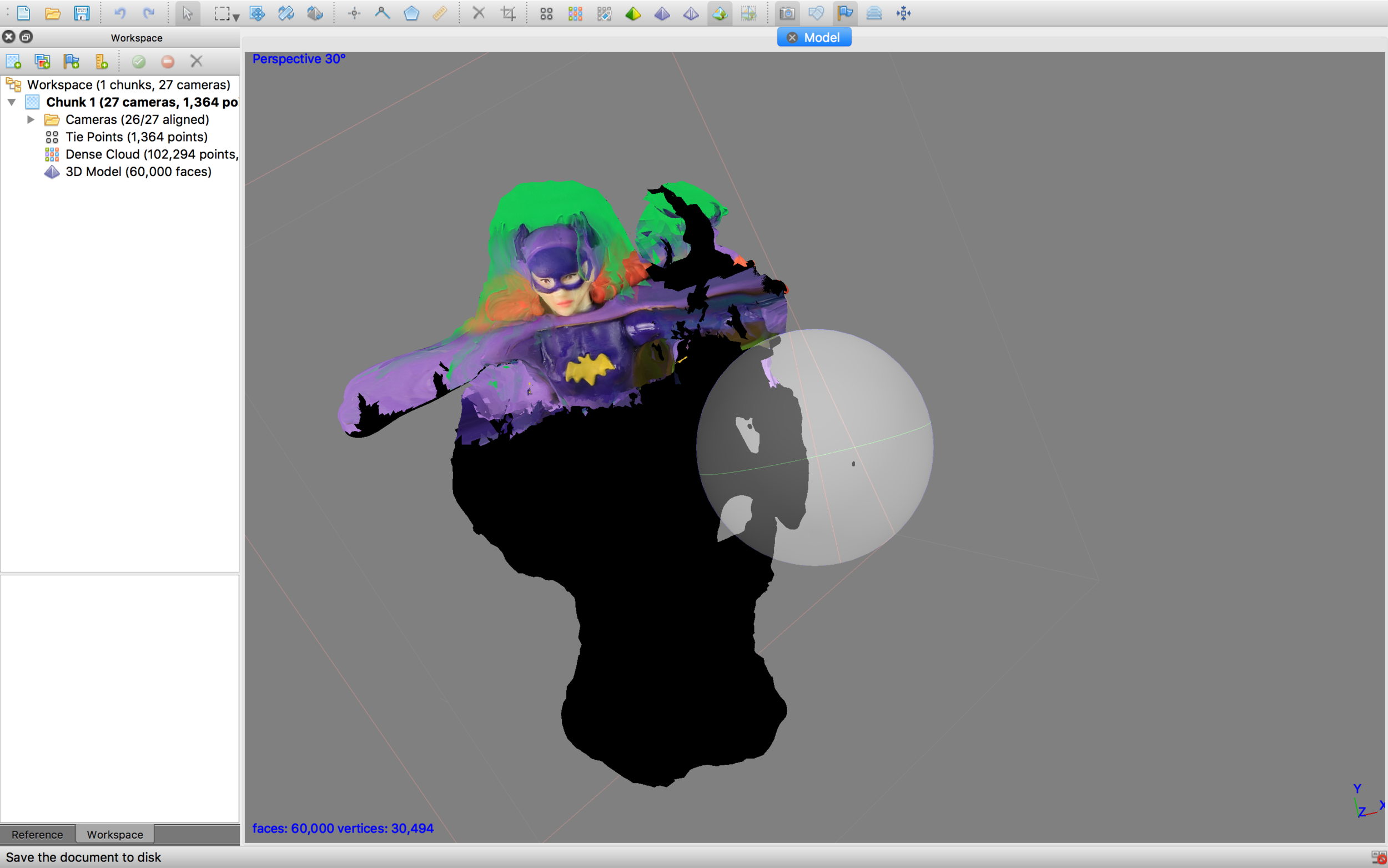 It only rendered the upper body part and the head. 