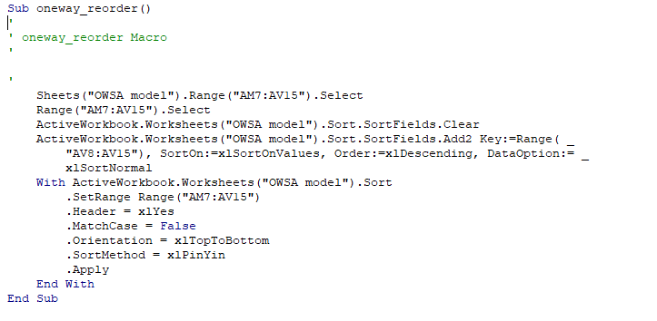 Using Excel VBA macros to conduct one-way sensitivity analyses and ...