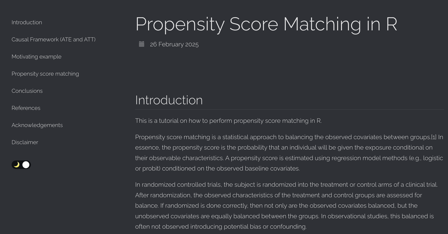 Propensity Score Matching R Propensity score matching in R — Mark Bounthavong