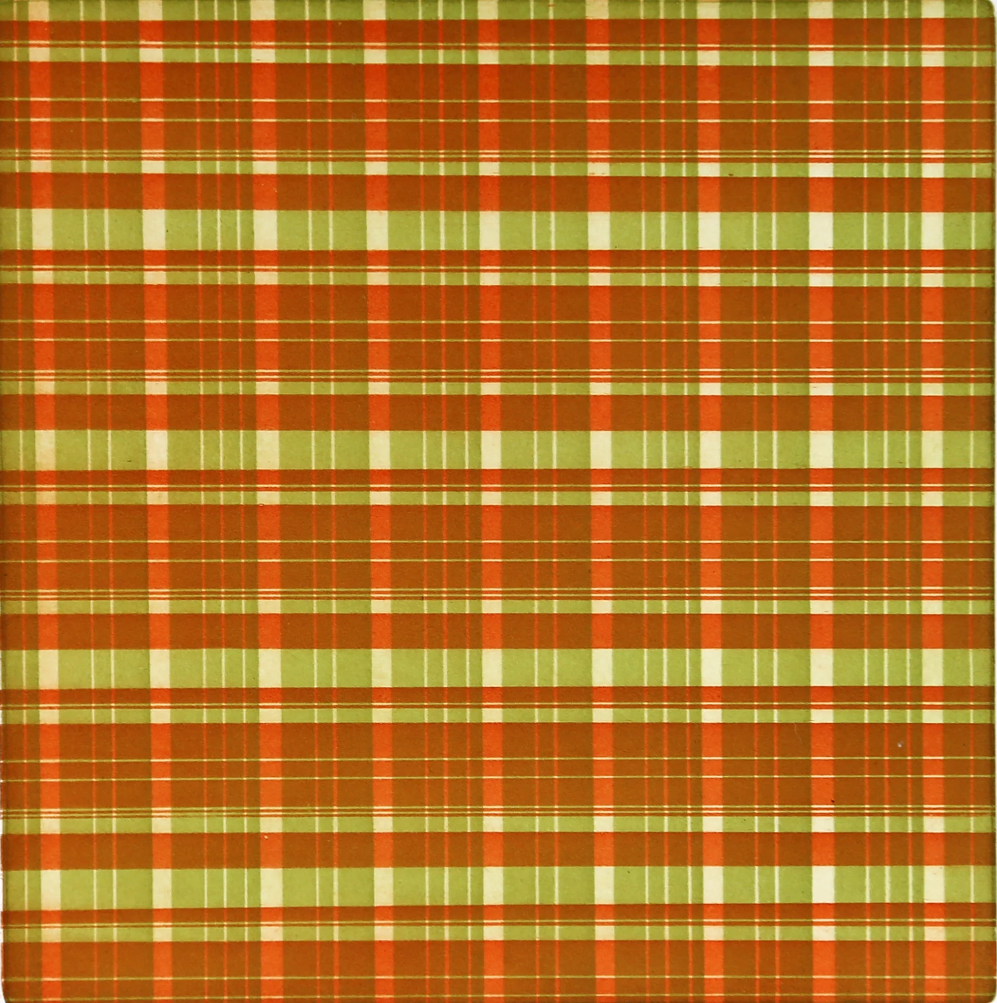 Orange & Green Plaid