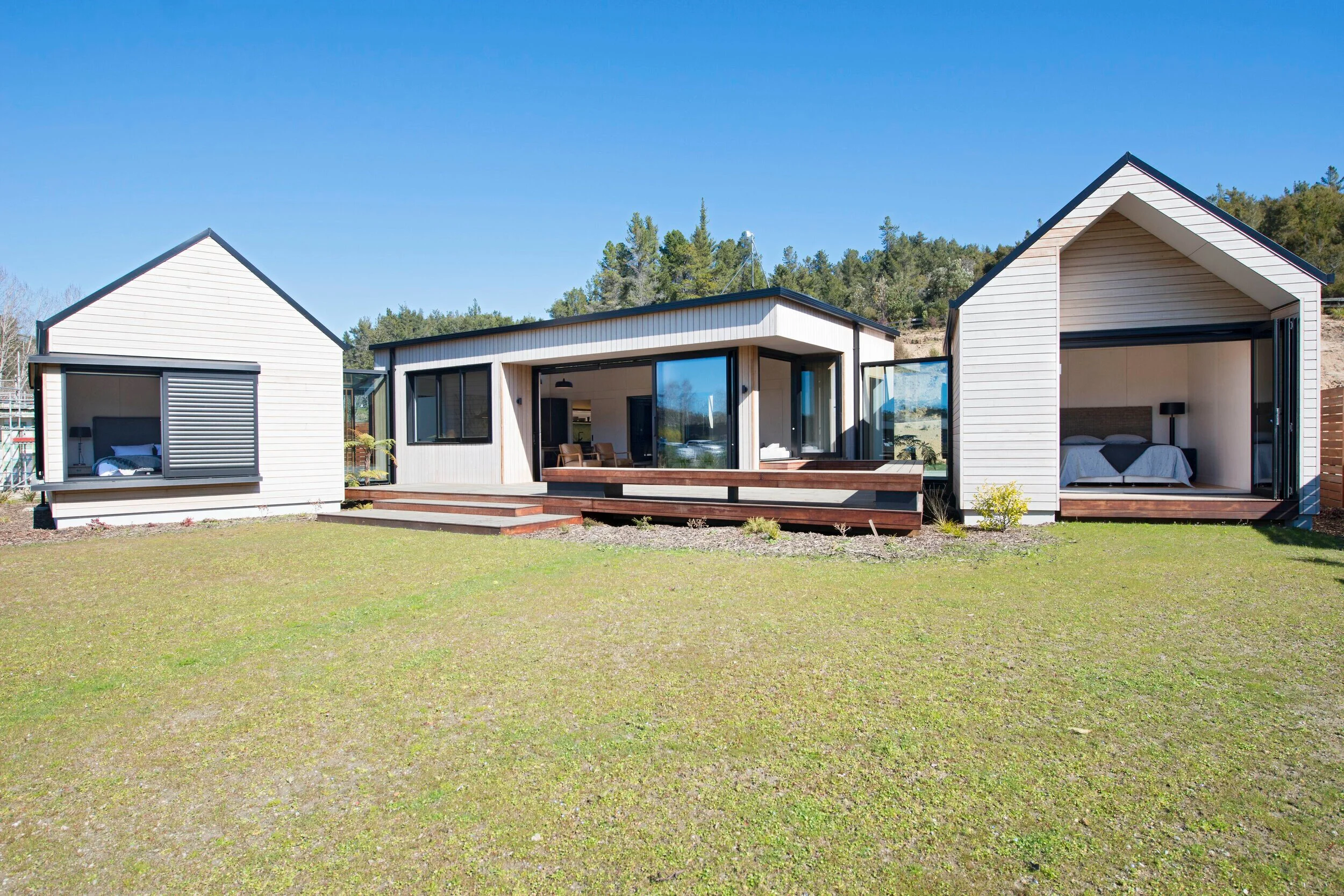 East Elevation of Linked Cabins